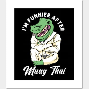 Muay Thai Coach Kickboxing Instructor Funny Martial Arts Posters and Art